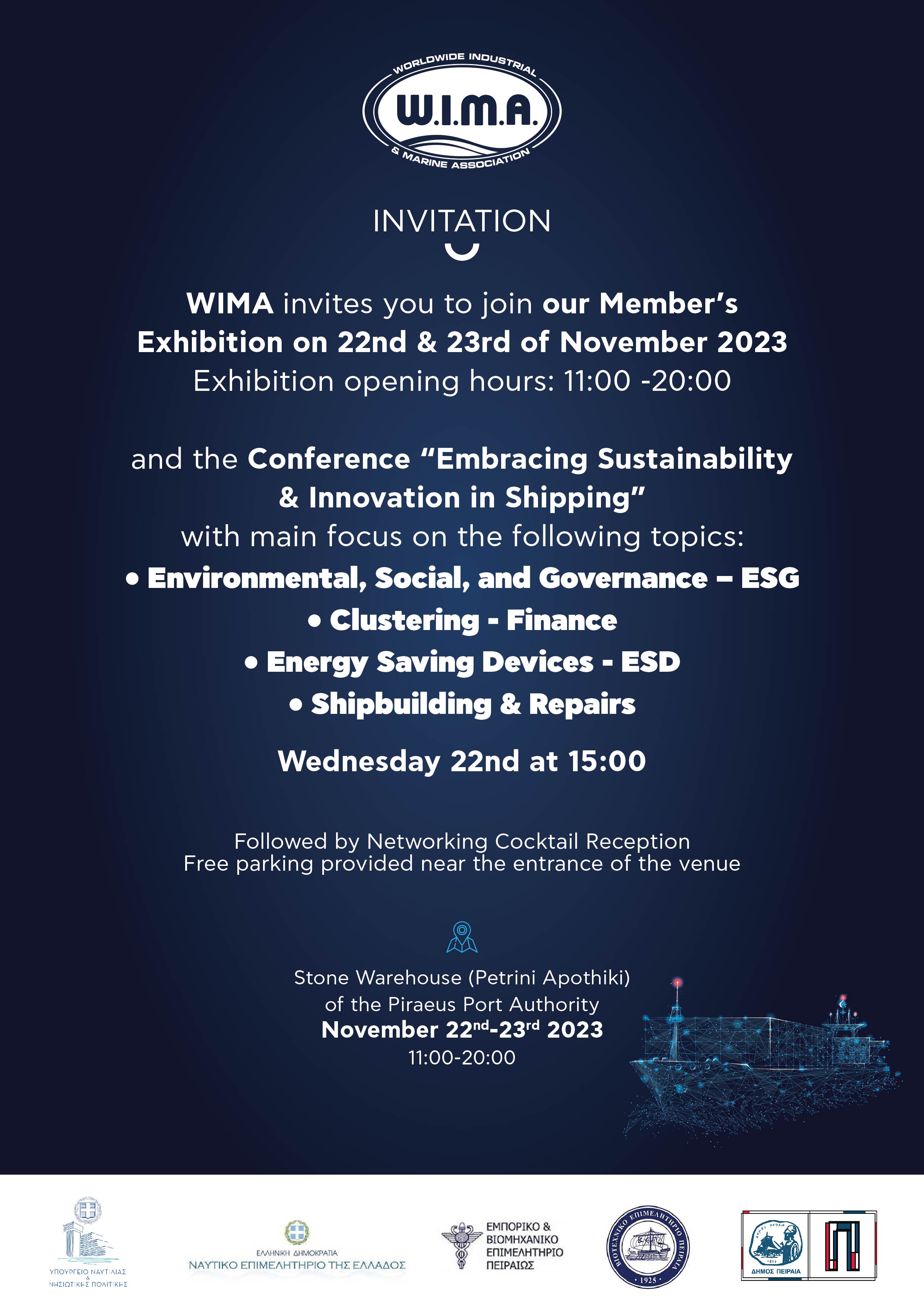 Invitation WIMA exhibition conference